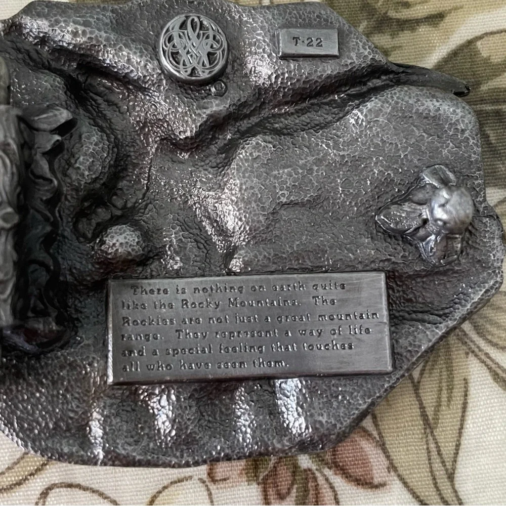 Siskiyou | Vintage 1985 Rocky Mountain High Eagle Heavy Duty Metal Belt Buckle